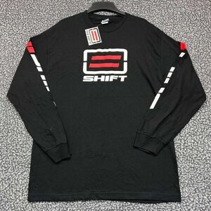 Vintage Shift Motocross Motorcycle Racing Shirt Men Large Long Sleeve Cotton New